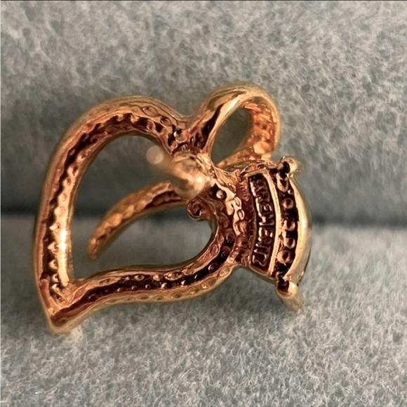 Estate designer Krementz 14k SOLID gold emerald earring 1pc single not a pair - Picture 7 of 8